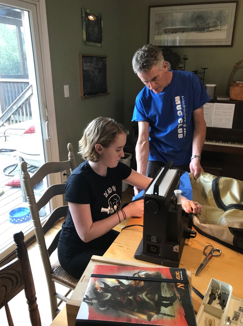 addie repairing crate