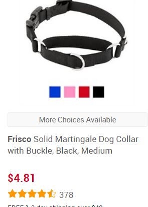 martingale collar from Chewy